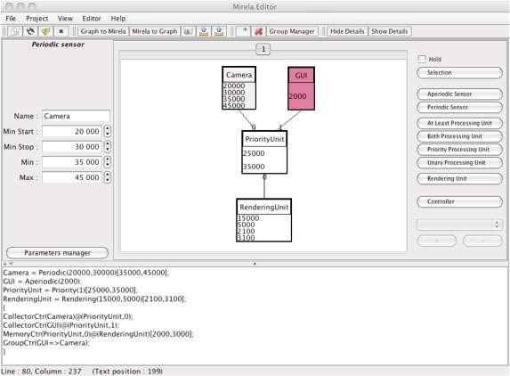 MIRELA Graphical Editor.