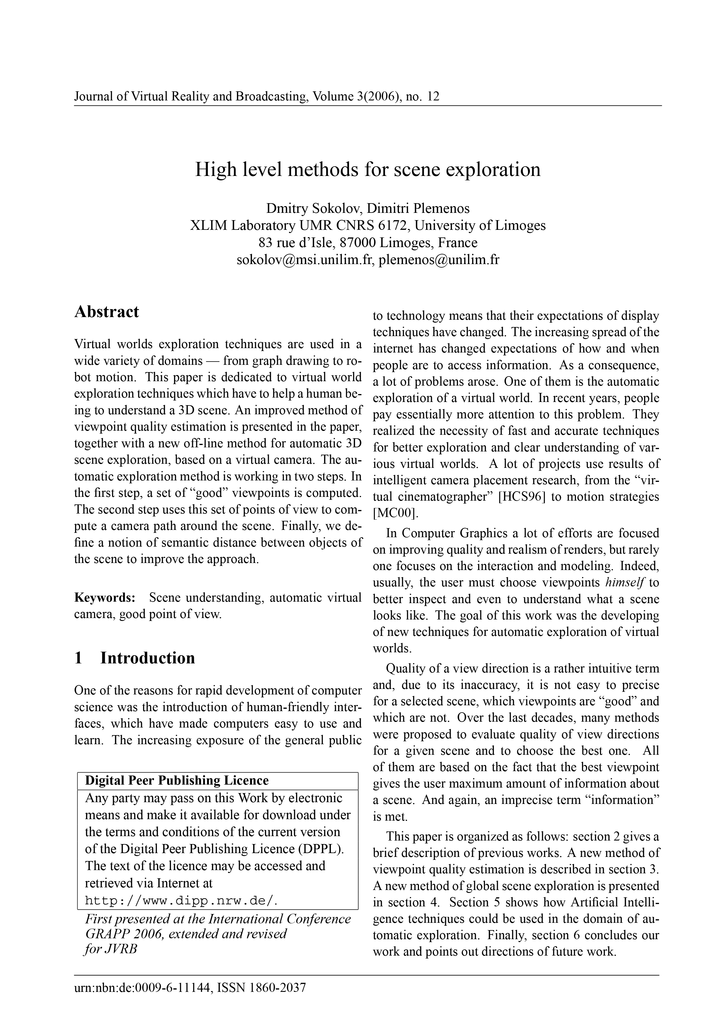 Cover page of article 3.2006.12