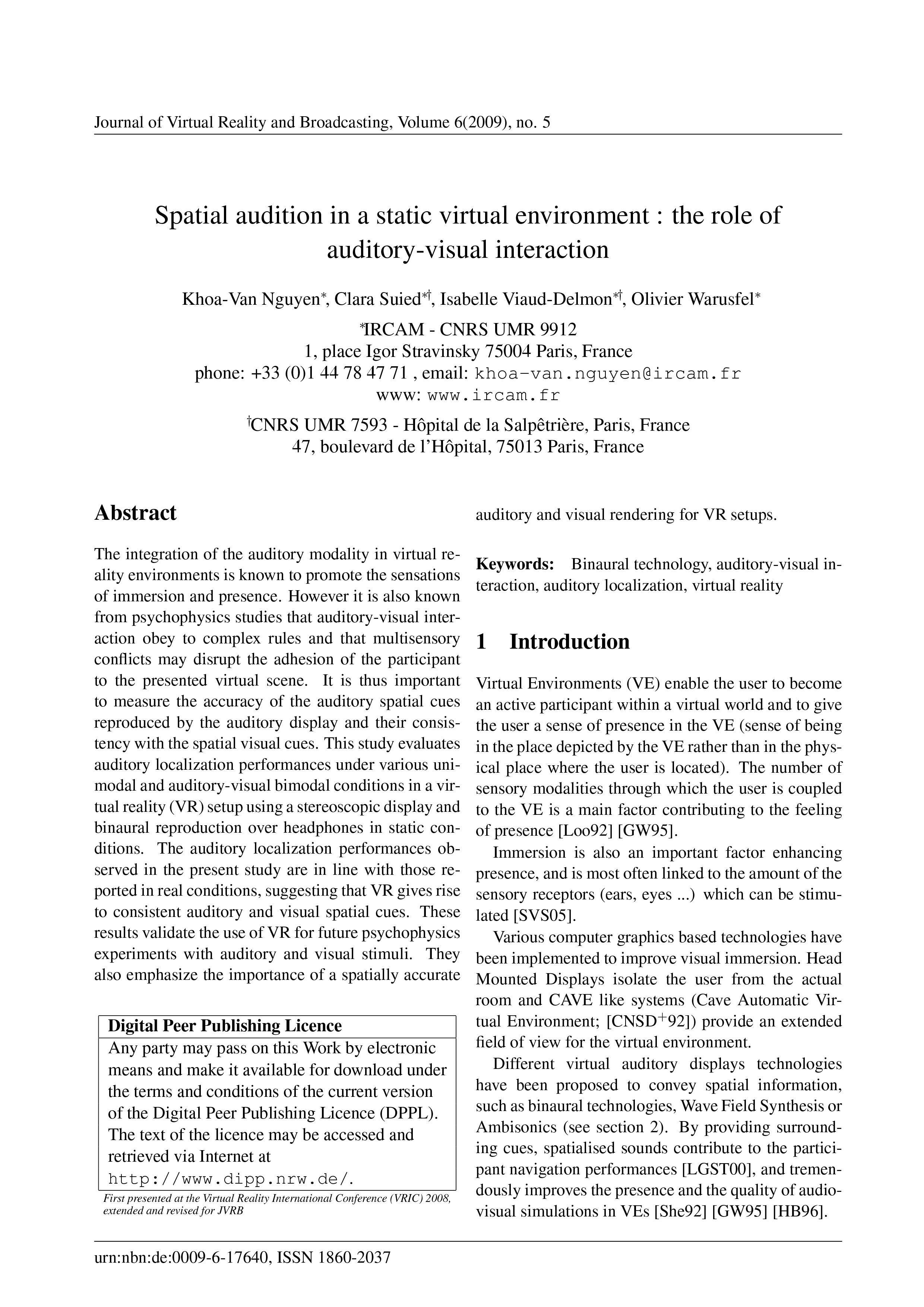 Cover page of article 6.2009.5